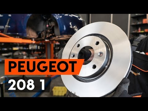 Как заменить передние тормозные диски на PEUGEOT 208 1 (CA,CC) (ВИДЕОУРОК AUTODOC)