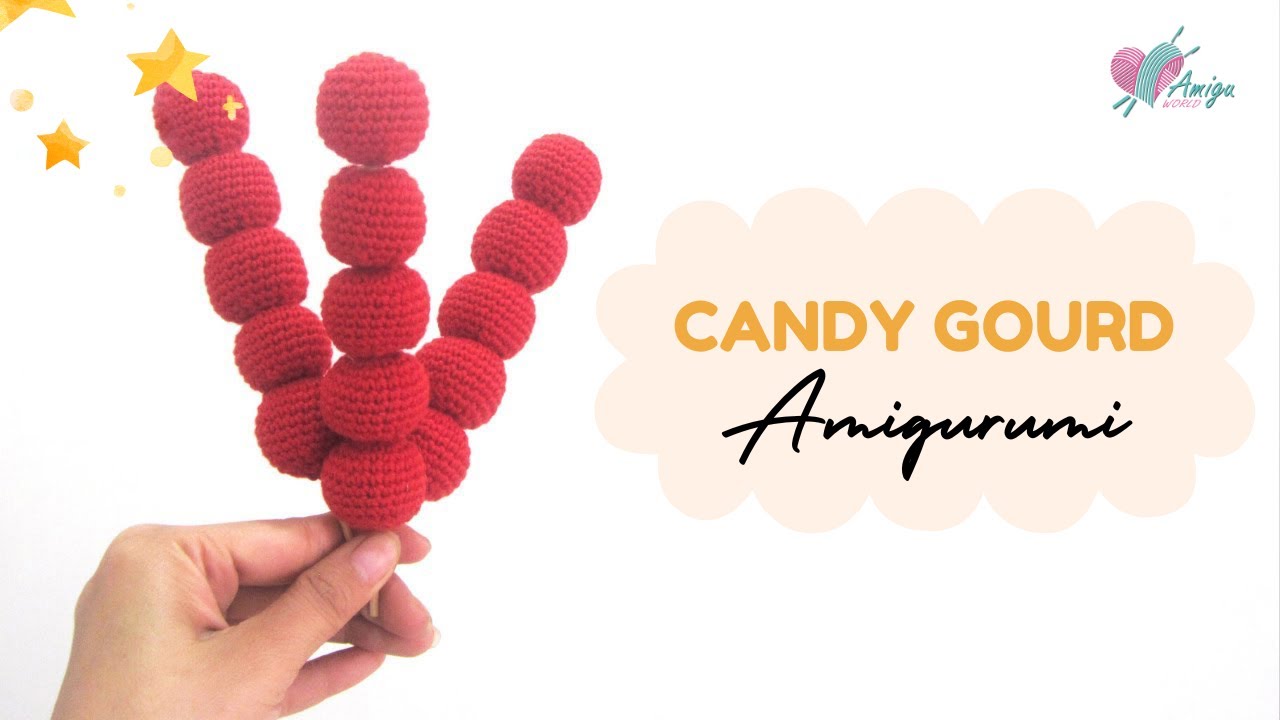 FREE Pattern – How to crochet amigurumi CANDY GOURD