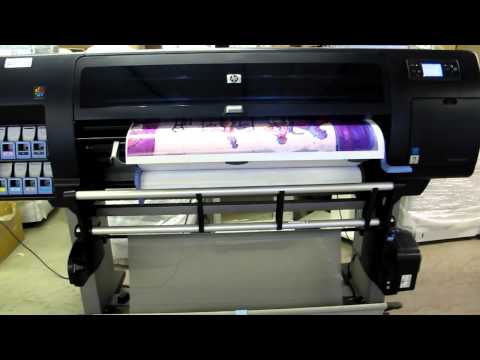 HP Designjet Z6100 Q6651A 42" Wide Format Colour Printer print paper art canvas. Duration: 1:05. Total Views: 2,482