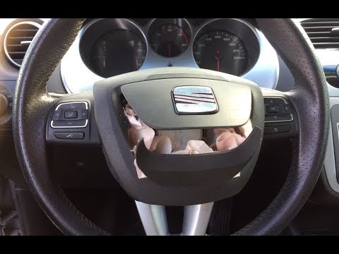 Как снять руль и подушку безопасности Seat Alta XL 2012 год