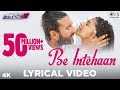 Be Intehaan Lyrics Video - Race 2 - Atif Aslam & Sunidhi Chauhan