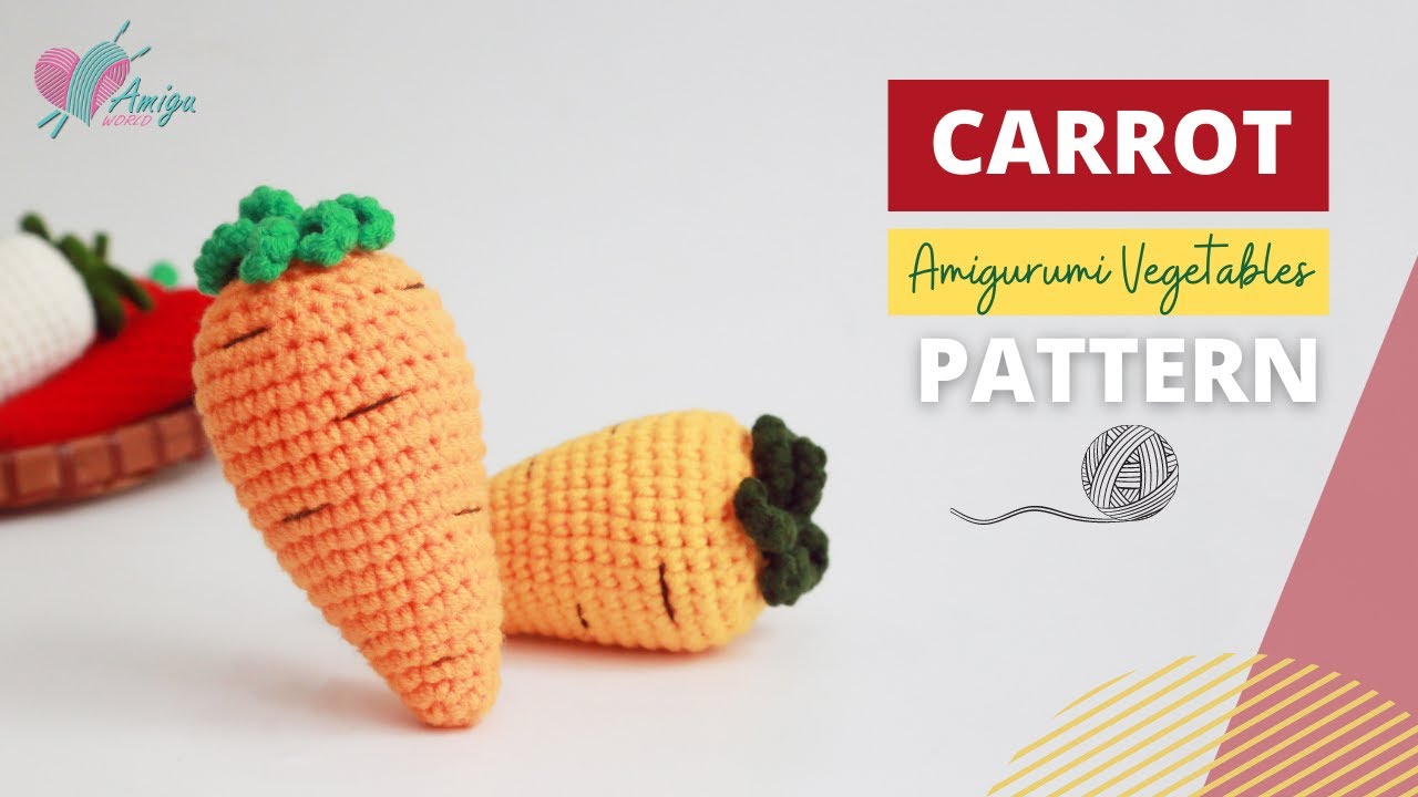 FREE Pattern – How to crochet a carrot amigurumi pattern
