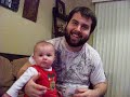 Baby pukes on Daddy! FUNNY! - Lilah's Revenge! :-)