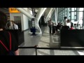 London Heathrow Airport Terminal 5 Announcements Chime and a view of Terminal 5 London, UK