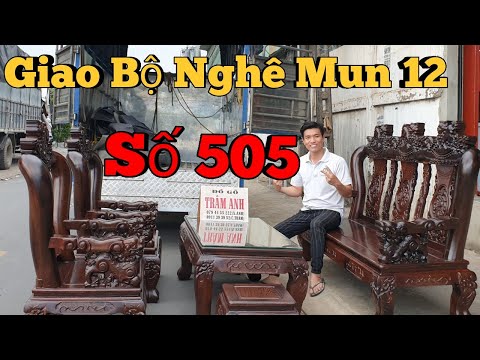 Nghê Mun Cột 12 Vân Vip Giao Anh Quân Ở Cây Xăng 26 |Đồ Gỗ Trâm Anh | Số 505