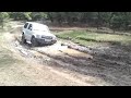 mitsubishi pajero 3.5 off road in mud