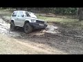 mitsubishi pajero 3.5 off road in mud