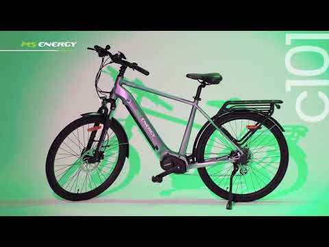 MS ENERGY C101 električno kolo, cestno / mestno, 27.5" pnevmatike, 250W 80Nm motor, 506Wh 36V 14Ah baterija, 21" L okvir, SHIMANO oprema, do 130 km, TEKTRO disk zavore, vzmetenje, LCD zaslon