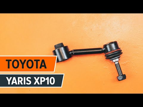 Hvordan bytte foran stabilisatorstag pa TOYOTA YARIS XP10 BRUKSANVISNING | AUTODOC