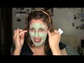 Cura del viso e maschera fantastica