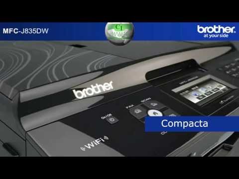 Multifuncional Brother MFC J835DW Impresora Scanner Copia Fax Duplex DVD WIFI Sistema De Tinta