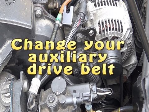 How to change an accessory alternator drive belt