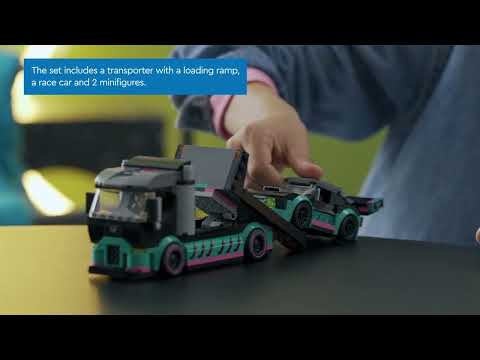 LEGO 60406 Race Car and Car Carrier Truck