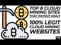 8 Legit Cloud Mining Websites in 2025  Best Bitcoin Cloud Mining Websites Today