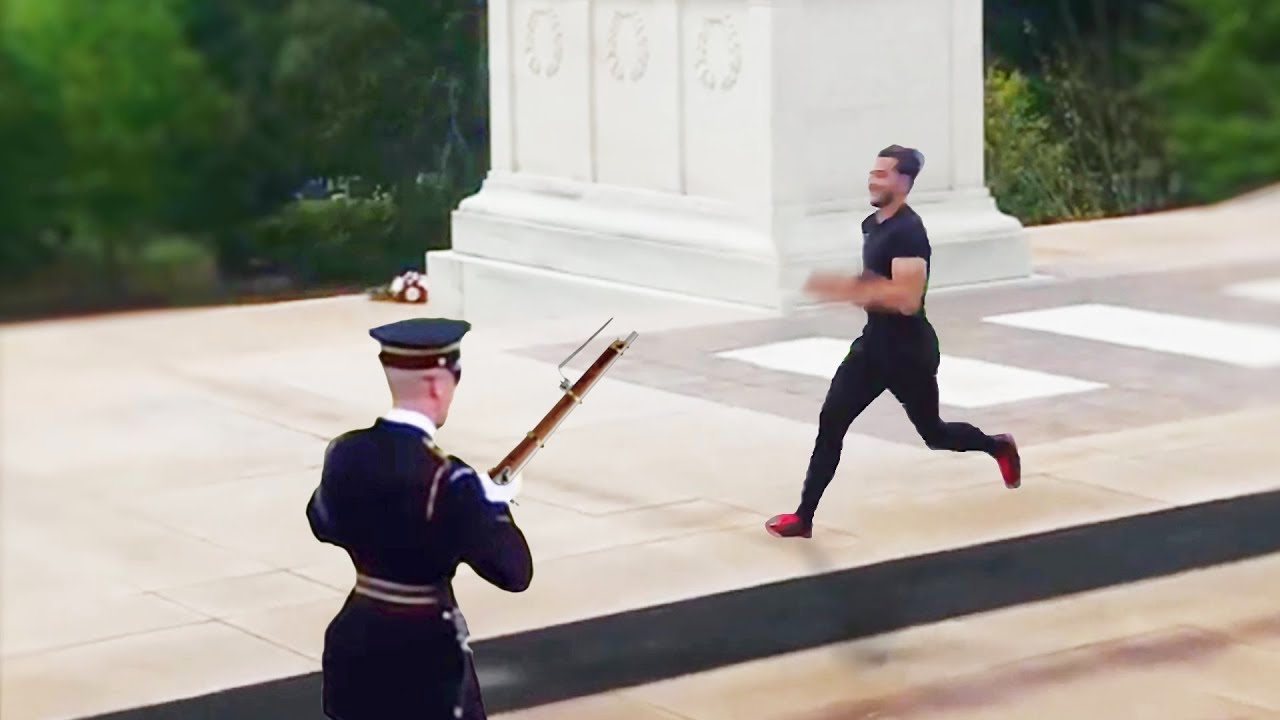 He Tried To Mess With A Tomb Of The Unknown Soldier Guard