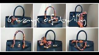 Download video: Hermes Kelly bag with Twilly wrap | How to add ...