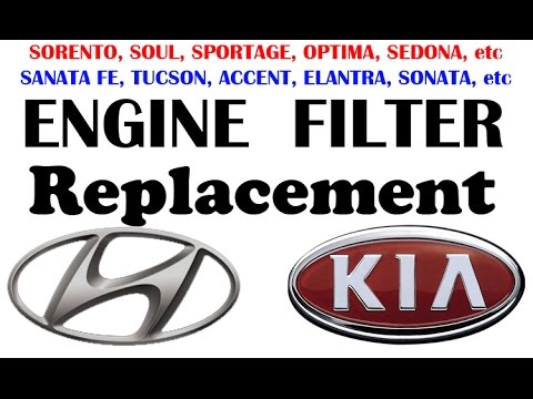 2016 Kia Sorento & Hyundai Santa Fe Engine Air Filter Replacement