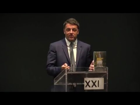 Matteo Renzi: Avanti. Conferenza stampa al Maxxi di Roma
