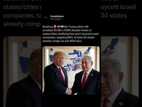 Trump ties FEMA funds to policy
