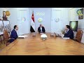  الرئيس عبد الفتاح السيسي يتابع الموقف التنفيذي للمشروعات القومية للصحة 