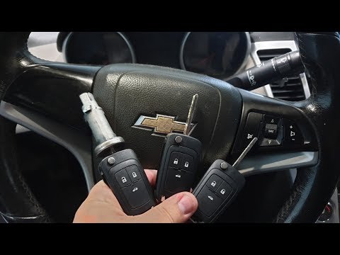 Замена замка зажигания, прописка чип ключей на Шевроле круз, ключ застрял в замке