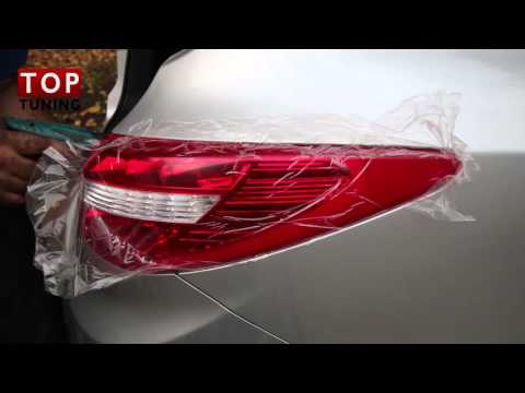 Задние светодиодные фонари Hyundai ix35 - Тюнинг Мерседес Стайл - Красные
