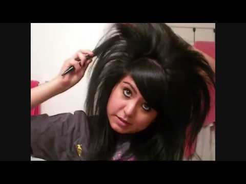 teased emo hair. Emo Hairstyles For Girls