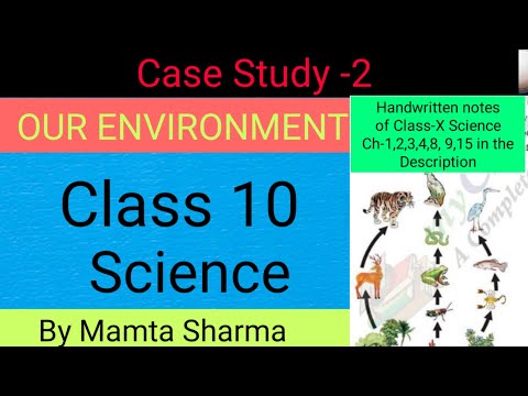 Case study class 10 science | case study based Questions on Chapter-15 OUR ENVIRONMENT