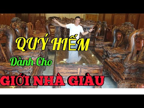 CHIÊM NGƯỠNG Bộ Ghế Gỗ Mun Hoa QUÝ HIẾM , BẠC TỶ |Đồ Gỗ Trâm Anh| Số 493