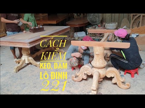 Cách kiểm keo, xử lý lỗ đinh Chân và mặt bàn ăn (221)