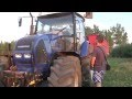 Nocne żniwa z New Hollandem i Farmtrackiem