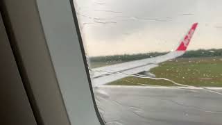 Dua of Safar in the Flight while TAKE OFF on a Rainy Day