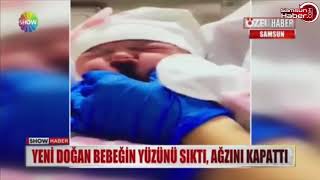 Samsun'da yeni doğmuş bebeğe işkence