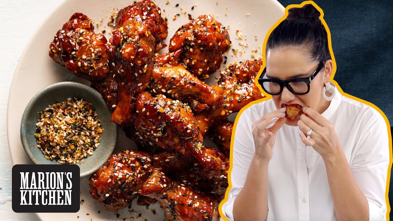 Slow Cooker Chicken Wings With Sticky Asian Bbq Sauce Marion S Kitchen
