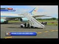 LLega Avion de Barack Obama al Aeropuerto Juan SantaMaria Costa Rica
