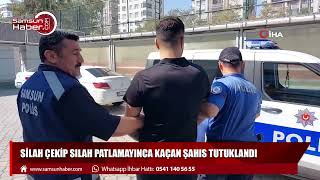 Silah çekip silah patlamayınca kaçan şahıs tutuklandı