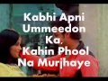 Ankhiyon Ke Jharokhon Se-Karaoke & Lyricsincluding Sad version