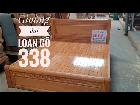 Nhỏ nhỏ xinh xinh với mẫu giường đài loan gõ 1,6m ( số 338) /Đồ Gỗ Trâm Anh/0794455222