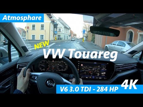 Volkswagen Touareg 2019 POV 4K test drive by JR in Croatia - city, freeway