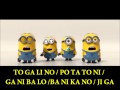 BANANA SONG w Lyrics by Minion