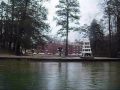 Toccoa Falls College Pond fun... March swimming... in rain ...