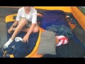 Father and son camping trip Mount Mitchell hiking Part 8 (dealing with wet cloths)