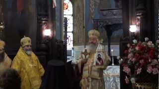 Приветствие и проповедь митрополита Варненского и Великопреславского Кирилла 