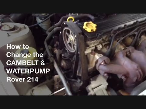 How to Change the Cambelt and Water Pump - Rover 214 8v