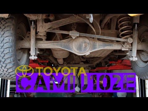 Toyota Cami 2002 1.3 J102E - замена масла в заднем мосту