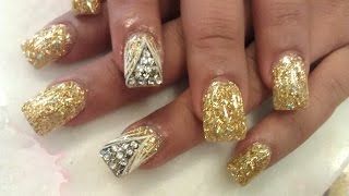 HOW TO GENX GOLDEN NAILS CONFETTI Part 3
