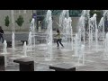 Running through fountains, Crown center, KCMO
