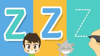 حرف (Z) | تعليم كتابة حرف (Z) باللغة الإنجليزية للاطفال - تعلم الحروف الإنجليزية مع زكريا