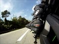 ZX10r sportbike fast downshifting w throttle blip / rev-match Part1