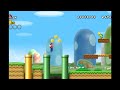 Enseñando el juego new super mario bros wii en español HD mundo 1-1.